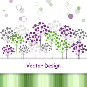Plant vector background Stock Illustration