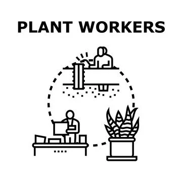 Plant workers creating and collaborating in industrial development 스톡 일러스트