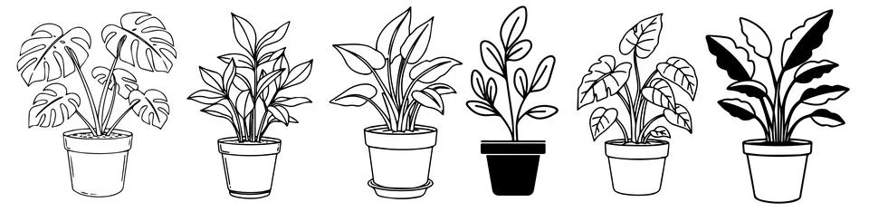 Planter Coolection Illustrazione stock