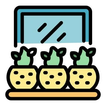 Planter pot icon vector flat Illustrazione stock