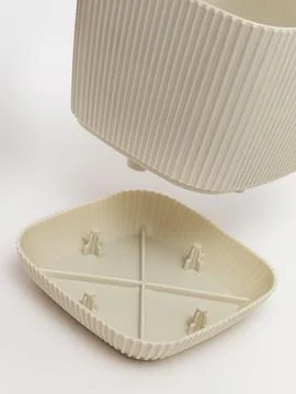 Planter pot top view empty Stock Photos