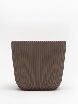 Planter pot top view empty Stock Photos