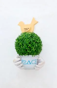 Planter wall Stock Photos