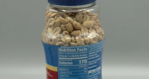 Planters Peanuts Jar - Rotating Stock Footage 170466275