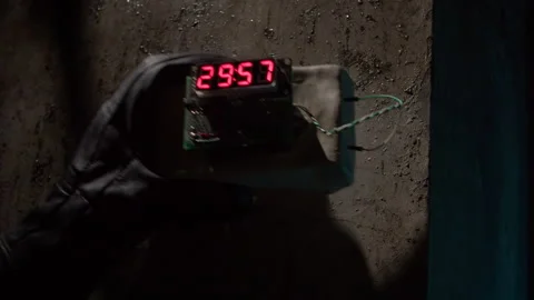 Planting The Bomb Video stock 345895871