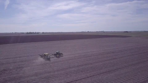 Planting Crops 2 Stock Footage 74769724