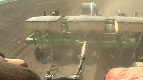 Planting crops with seeder 스톡 동영상 39674489