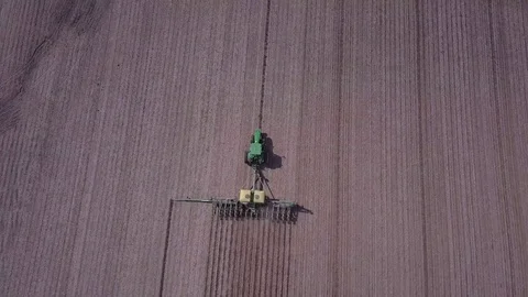 Planting Crops In The Spring Stock Footage 74902924