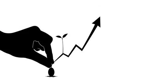 Planting growth potential Stock Illustration