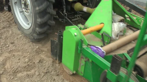 Planting of plants and installation of automatic drip irrigation Stock-Footage 266731139