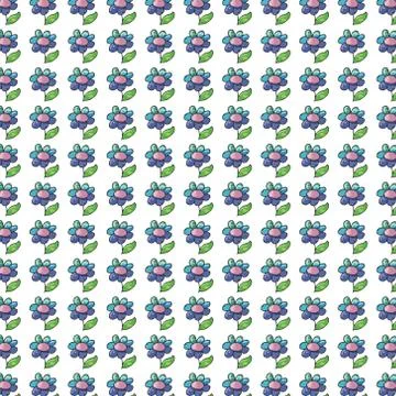 Plants and flowers for paper, pattern, fabric, repeating pattern Stock Illustration