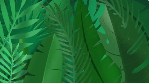 Plants &amp; Leaves 2 transitions on Alpha channel Video stock 302006117