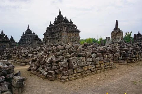 Plaosan Temple in Central Java Foto stock