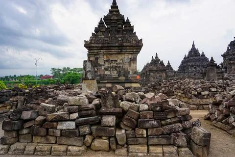 Plaosan Temple in Central Java Stock Photos