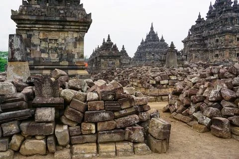 Plaosan Temple in Central Java Foto stock