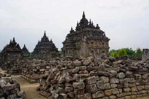 Plaosan Temple in Central Java Stock Photos
