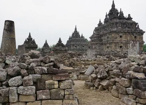 Plaosan Temple in Central Java Foto stock
