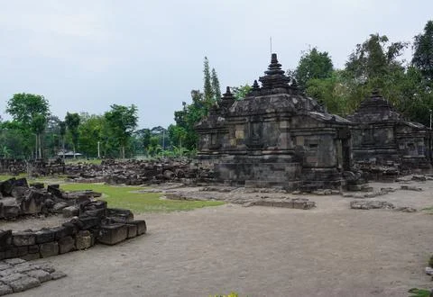 Plaosan Temple in Central Java Stock Photos