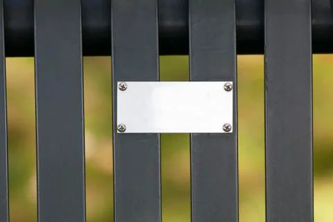 Plaque with Copy Space Stock Photos