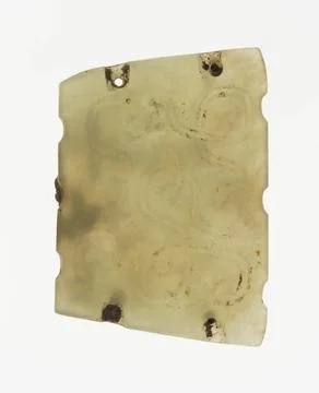 Plaque with Interlinked Scrolls 700 BCE 600 BCE China. Jade . Copyright: x... Stock Photos