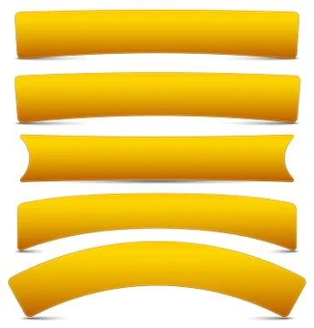Plaques, empty billboards, banner or button shapes. vector. Ilustración de archivo