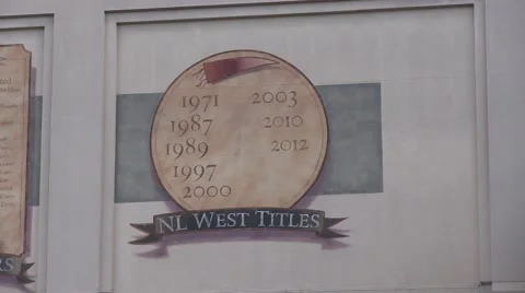 Plaques on the wall Video stock 49123896