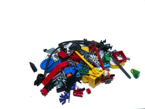 Plasic Mixed Blocks Stock Photos