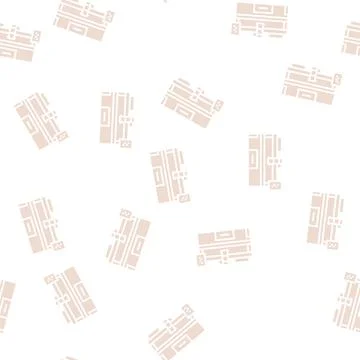 Plasma apparatus glyph seamless pattern Illustrazione stock