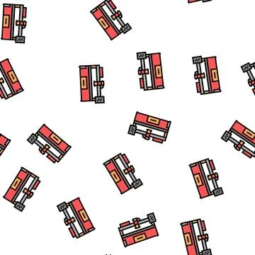 Plasma apparatus vector seamless pattern Illustrazione stock