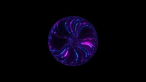 Plasma ball. Electric light sphere Stock Footage 145607872