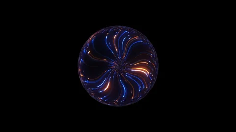 Plasma ball. Electric light sphere Stock Footage 145607874