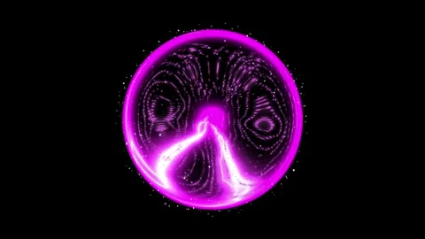 Plasma Ball Energy Motion Background Loop Stock Footage 316879426