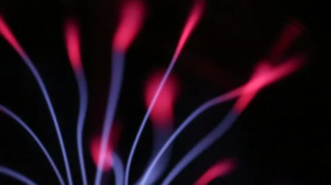 Plasma Ball Flares Stock Footage 35871379