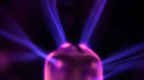 Plasma Ball Head Stock Footage 55318706