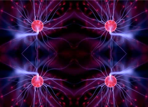 Plasma ball Stock Illustration