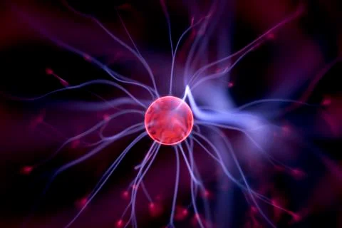 Plasma ball Stock Illustration