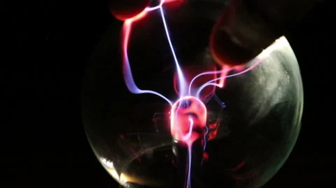 Plasma Ball Interaction  Video stock 58887388