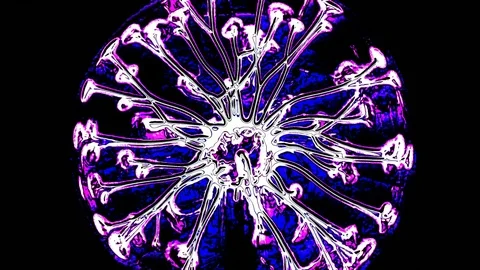 Plasma Ball With Moving Energy Rays, tesla coil, video effects, 4K Vidéo 75809715