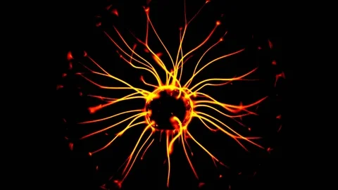 Plasma Ball With Moving Energy Rays, tesla coil, video effects, 4K Vidéo 75810234