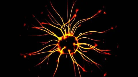 Plasma Ball With Moving Energy Rays, tesla coil, video effects, 4K Vidéo 75810260