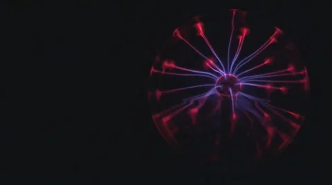 Plasma Ball - Right Offset Stock Footage 8826574