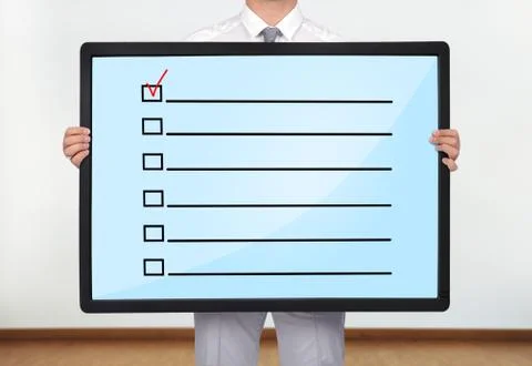 Plasma with check box Stock Photos