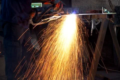 Plasma cuting Stock Photos