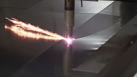 Plasma Cutter doing its job Stock Footage 243619652
