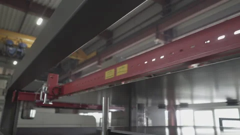 Plasma cutting on the factory Stock Footage 130744001