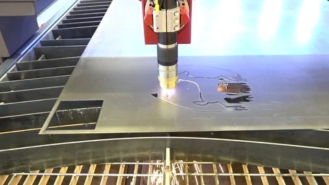 Plasma Cutting Machine Stock Footage 116625508
