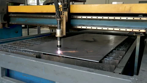 Plasma cutting machine 库存影片 143102129