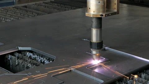 Plasma cutting machine 库存影片 143106276