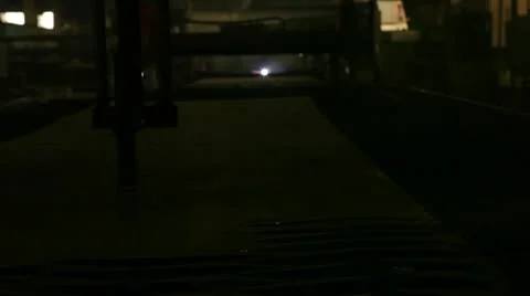 Plasma cutting of metal Stock Footage 11046005