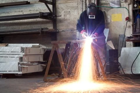 Plasma cutting Stock Photos